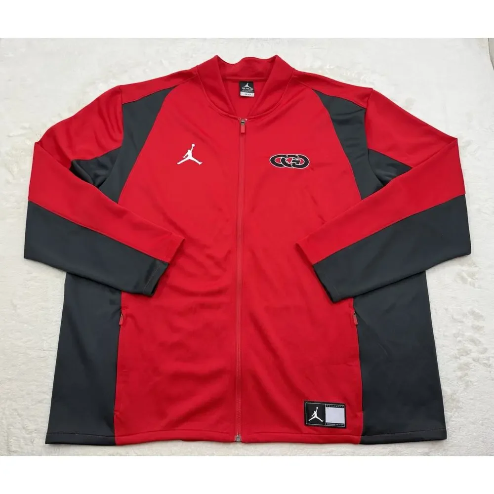 Jordan Flight Team CGD Cowboys Iowa High School Track Jacket Red Men's 3XL